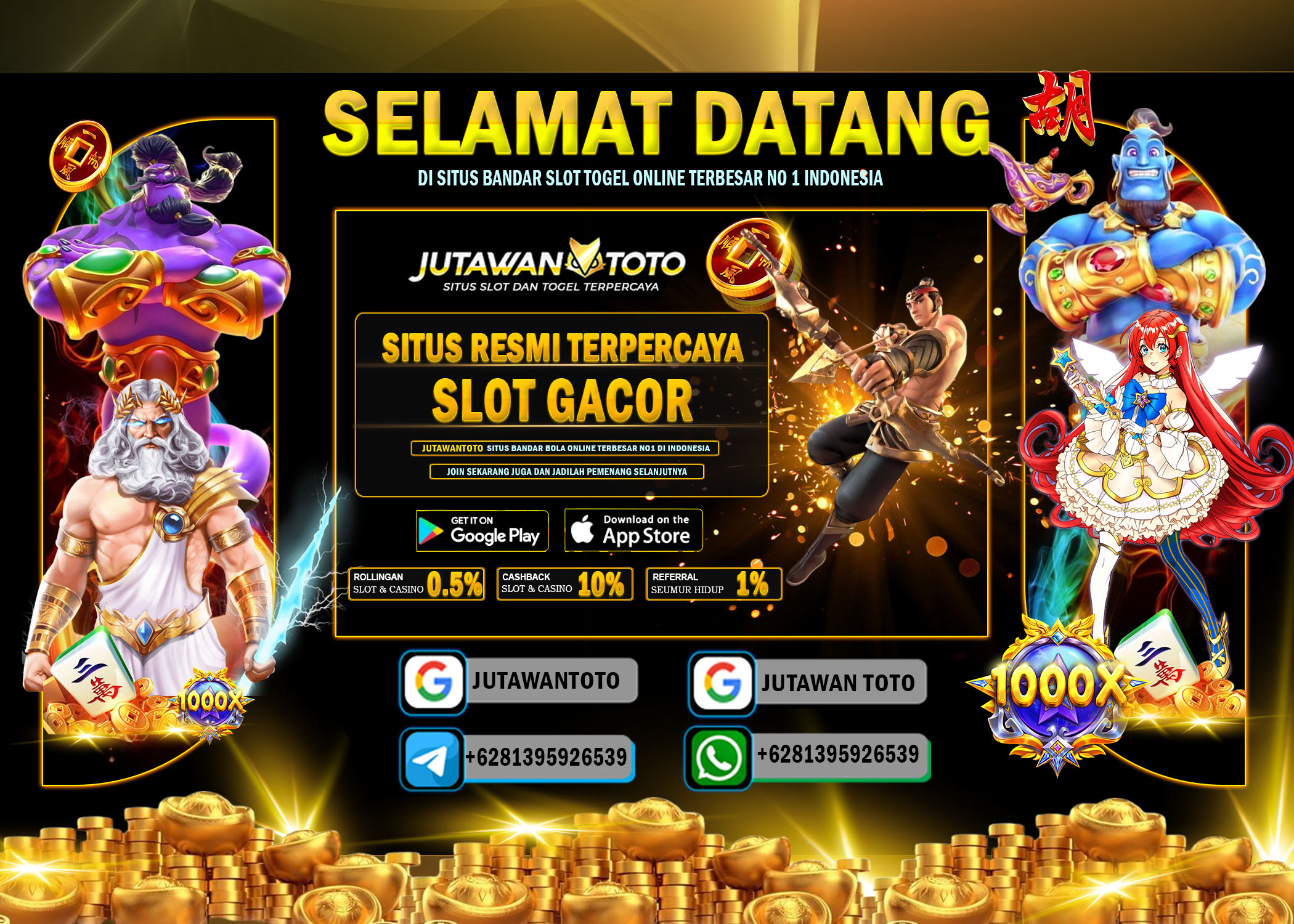 Jutawantoto Link Slot Gacor Deposit Pulsa Mudah Jackpot 2024